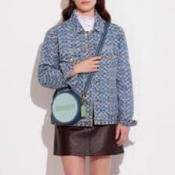 CA098 - Coach Kia Circle Bag in Colorblock - Picture 10 of 10